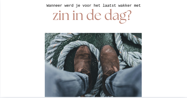 Werk vanuit rust en plezier.